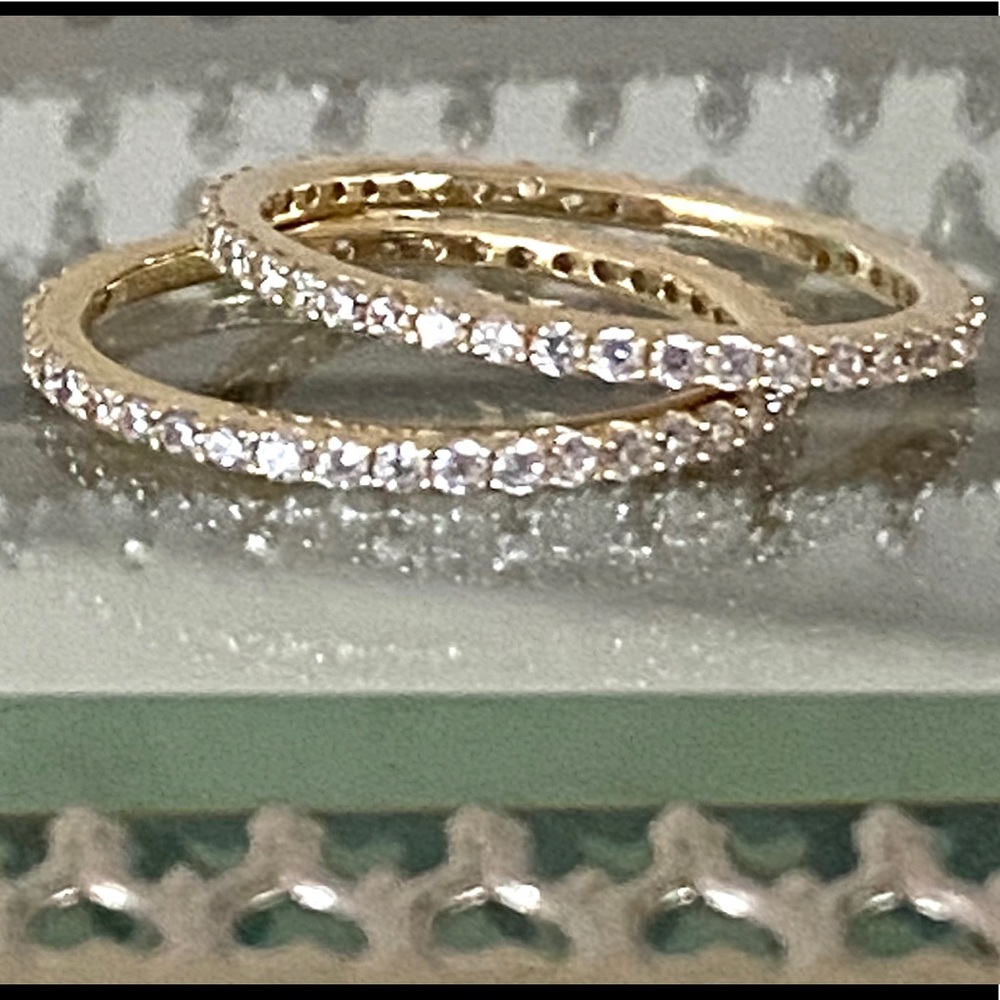 Sterling, Cubic Zirconia Infinity Rings